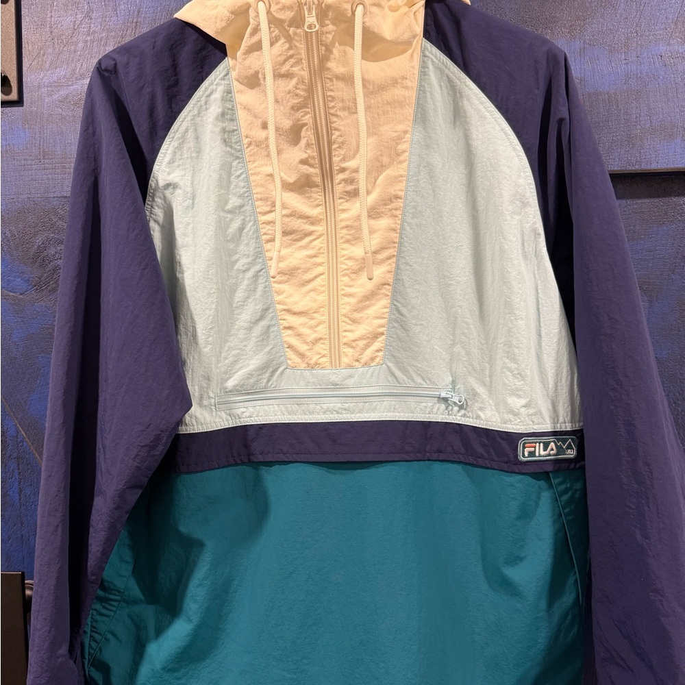 Fila Colorblock Anorak Hooded Windbreaker